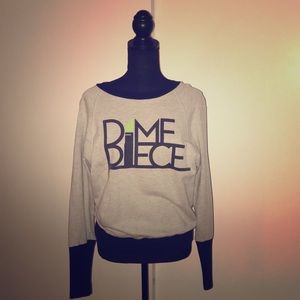 DIMEPIECE crewneck sweater.